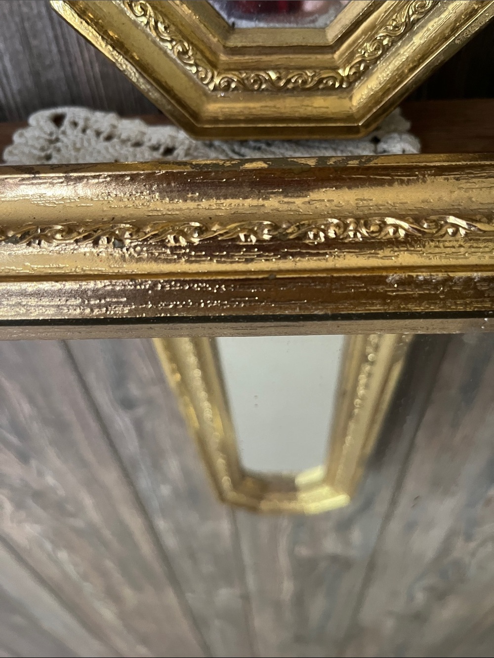 Gold Octagonal Wall Mirrors - Elegant Home Wall Decor - Picture 2 of 3